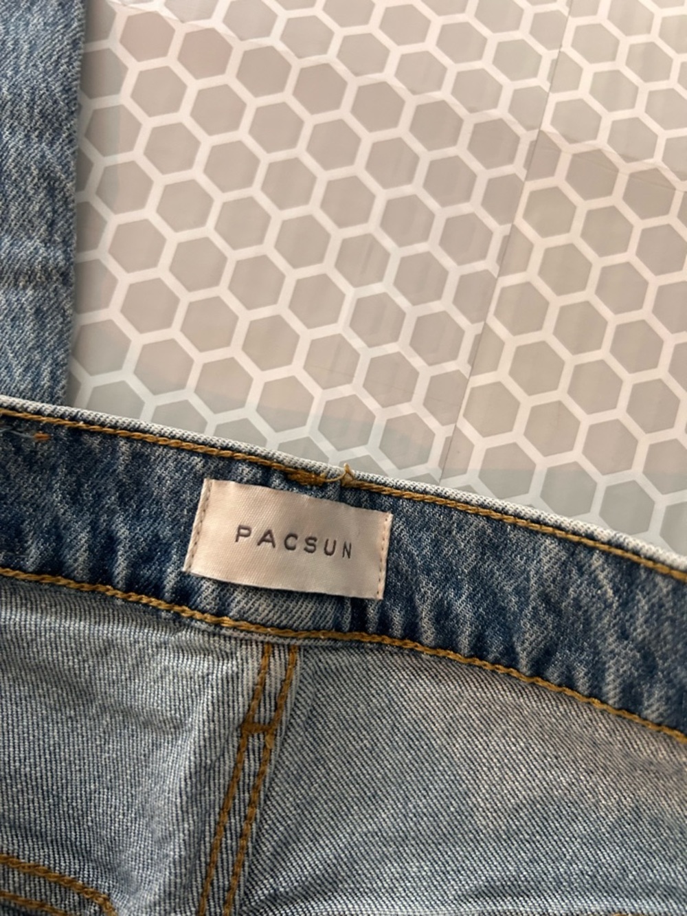 PacSun Light Blue “Dad” High Rise Straight Denim Jeans. Size XXS (24) - Picture 3 of 8